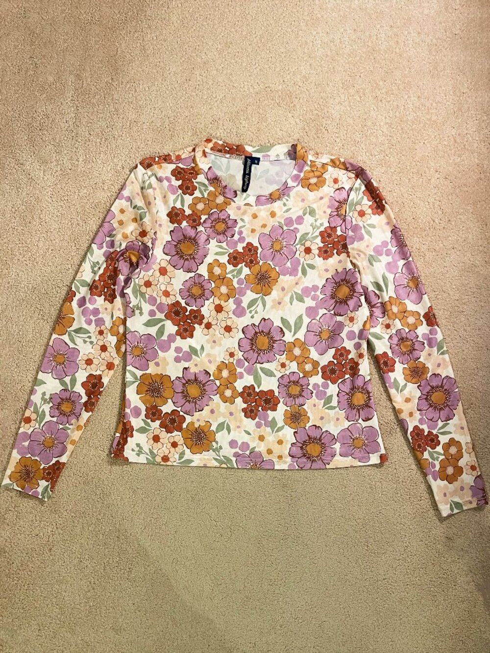 Princess Highway Pink Mesh Long Sleeve Floral